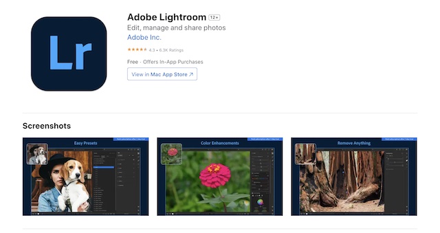 Adobe Lightroom 1