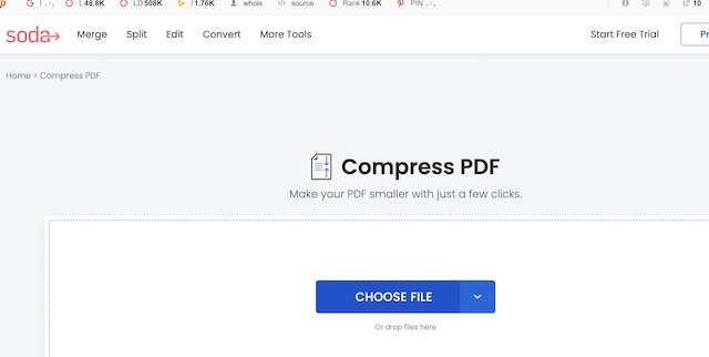 Soda PDF compressor