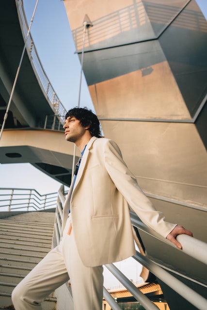 white suit with white pants