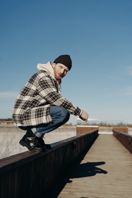 plaid jackets with blue jeans