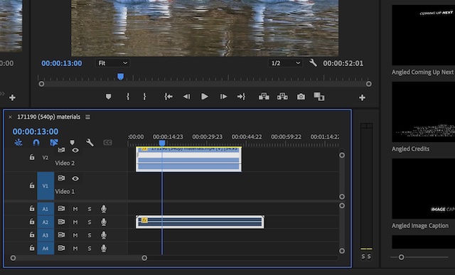 change speed of video in premiere using time revampping