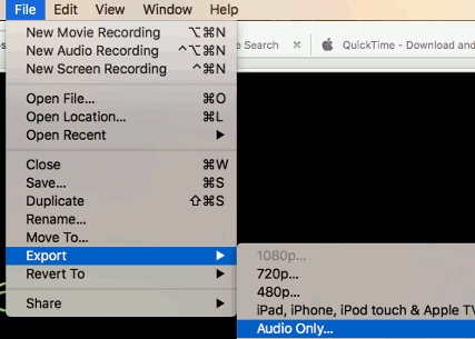 convert videos with quicktime