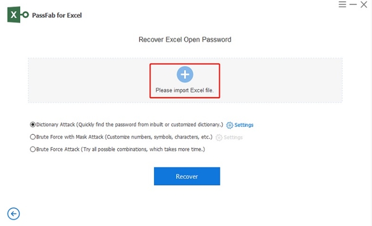 passfab excel password recovery tool