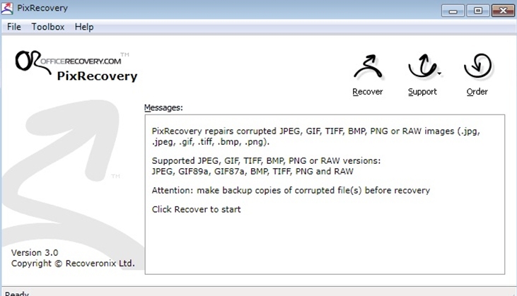 pix recovery to repair corrupted photos