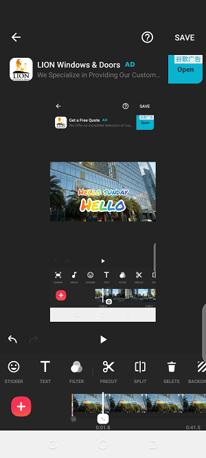 free video editing app for android