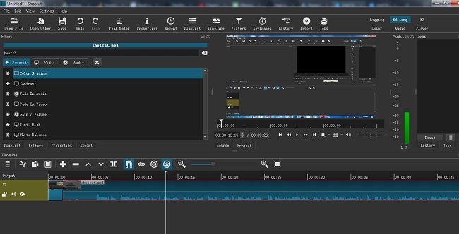 shotcut free video editing for pc